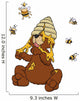 Bear Honey Bees Bees Nest Queen Bee Wall Decal