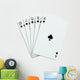 Straight flush spades Wall Decal