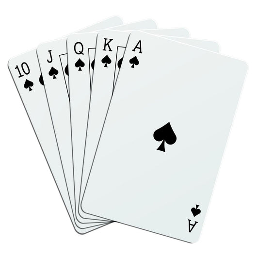 Straight flush spades Wall Decal