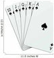 Straight flush spades Wall Decal