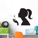 Girl With a Dandelion Wall Decal