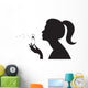 Girl With a Dandelion Wall Decal