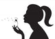 Girl With a Dandelion Wall Decal