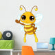 Cute Bee Showing Wall Decal