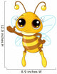 Cute Bee Showing Wall Decal