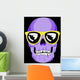 Wayfarer sunglassed skull Wall Mural