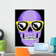 Wayfarer sunglassed skull Wall Mural