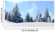 snow mountain trees Wall Mural