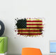 Usa Flag Paint Wall Mural