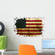 Usa Flag Paint Wall Mural