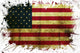 Usa Flag Paint Wall Mural
