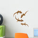 Four lizards Wall Decal