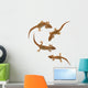 Four lizards Wall Decal