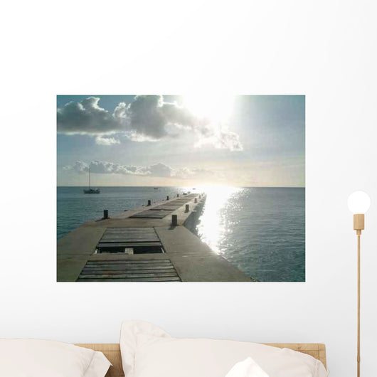 Pier into Sun Wall Decal