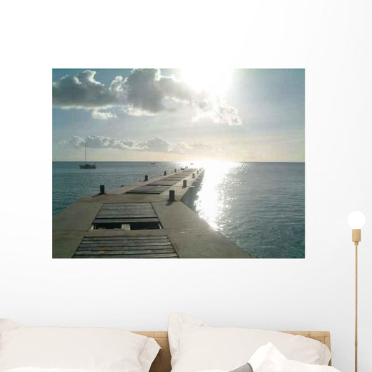 Pier into Sun Wall Decal