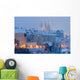 Hradcany in winter, Prague, Czech Republic Wall Mural