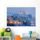 Hradcany in winter, Prague, Czech Republic Wall Mural