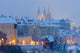 Hradcany in winter, Prague, Czech Republic Wall Mural
