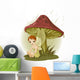 Fairy under Mushroom Wall Decal