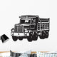 Dump Truck Vinyl Ready Vector Illustration Wall Decal
