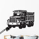Dump Truck Vinyl Ready Vector Illustration Wall Decal