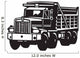 Dump Truck Vinyl Ready Vector Illustration Wall Decal