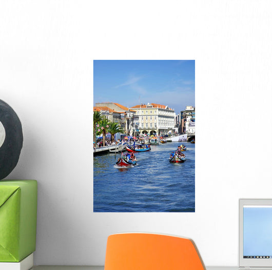 Landscape of Aveiro, Portugal. Wall Mural