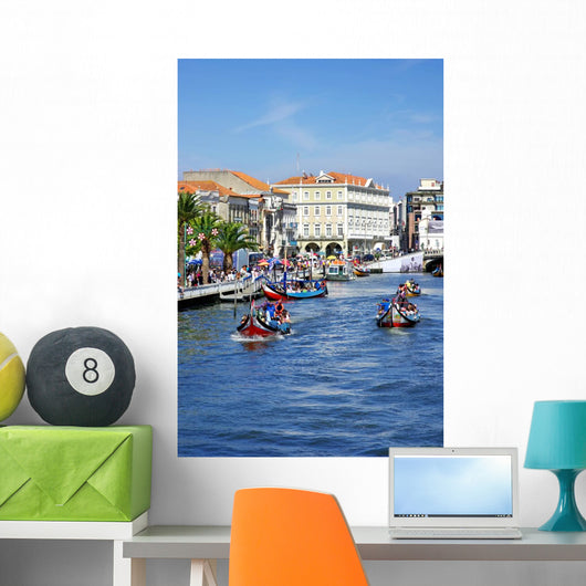 Landscape of Aveiro, Portugal. Wall Mural