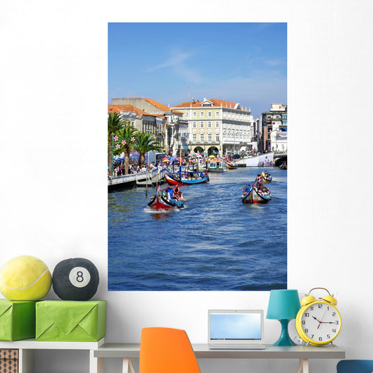 Landscape of Aveiro, Portugal. Wall Mural