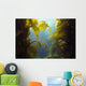luscious green underwater kelp forest at catalian island, califo Wall Mural