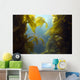 luscious green underwater kelp forest at catalian island, califo Wall Mural