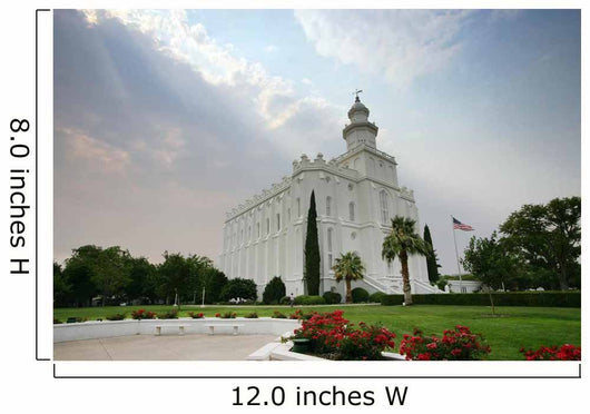 St George Temple Wall Decal