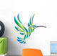 Humming-bird vector Wall Decal