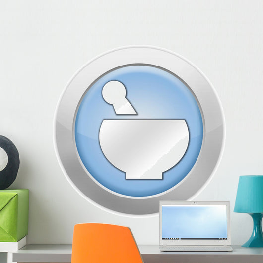 Light Colored Icon "Prescription / Pharmacy Symbol" Wall Decal