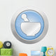 Light Colored Icon "Prescription / Pharmacy Symbol" Wall Decal