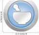 Light Colored Icon "Prescription / Pharmacy Symbol" Wall Decal