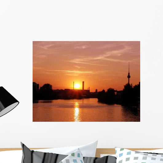 Sonnenuntergang Berlin Wall Decal
