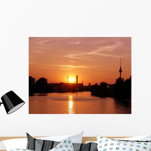 Sonnenuntergang Berlin Wall Decal