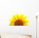 Sunflower isolated on white background Wall Decal