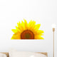 Sunflower isolated on white background Wall Decal
