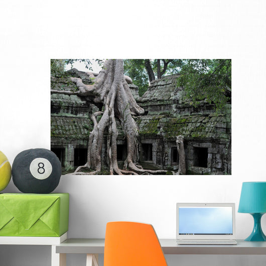 Jungle Temple Ta Prohm Wall Mural