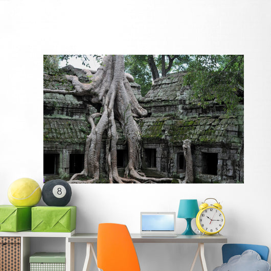 Jungle Temple Ta Prohm Wall Mural