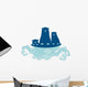 Sea Otter Family Wall Decal