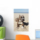 American Pitbull on Beach Wall Mural
