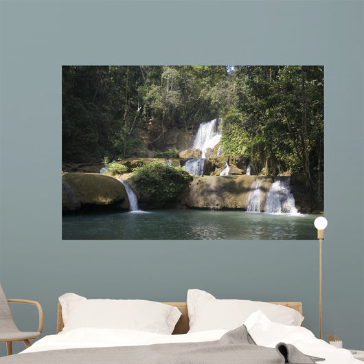 Jamaican River waterfall Wall Mural