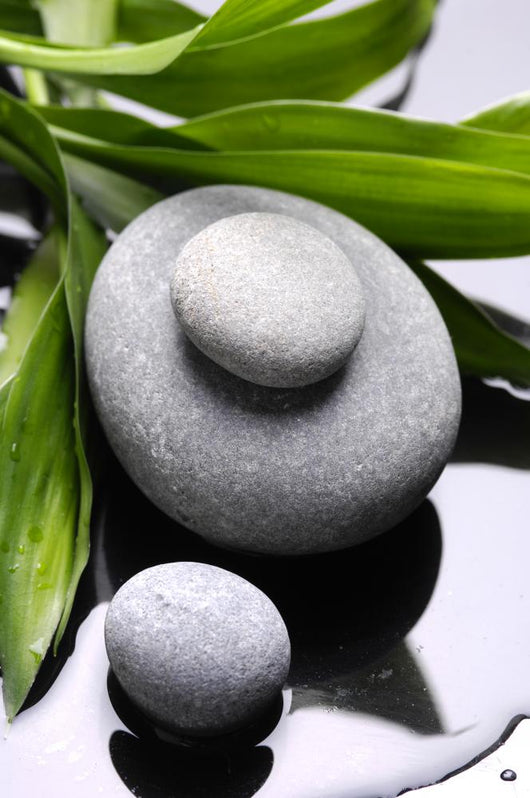 Spa Stones and Bamboo