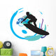 Surfer Illustration Wall Mural