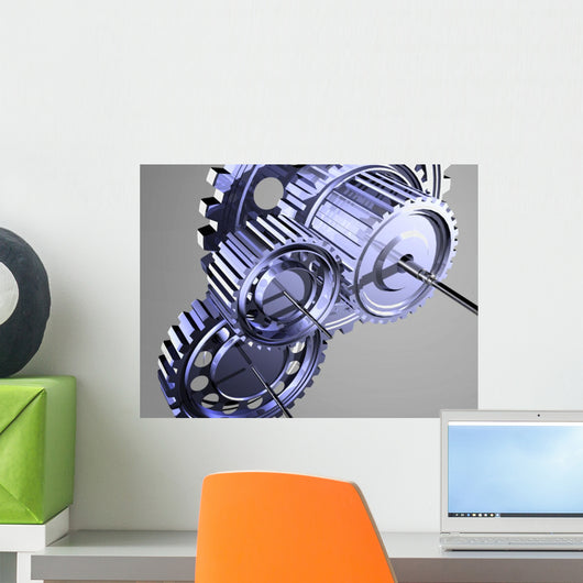 Silver Gear I Wall Mural