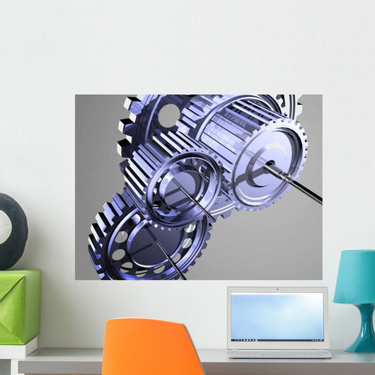 Silver Gear I Wall Mural