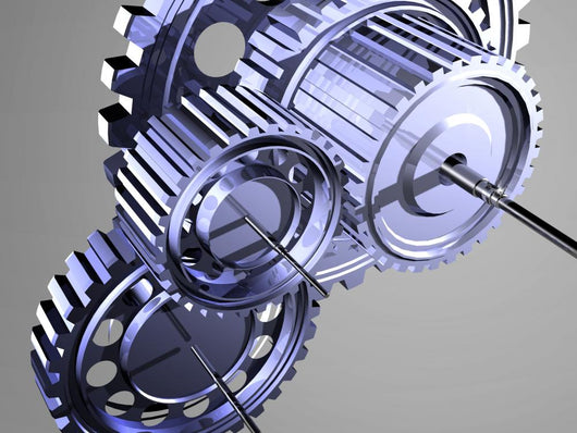 Silver Gear I Wall Mural